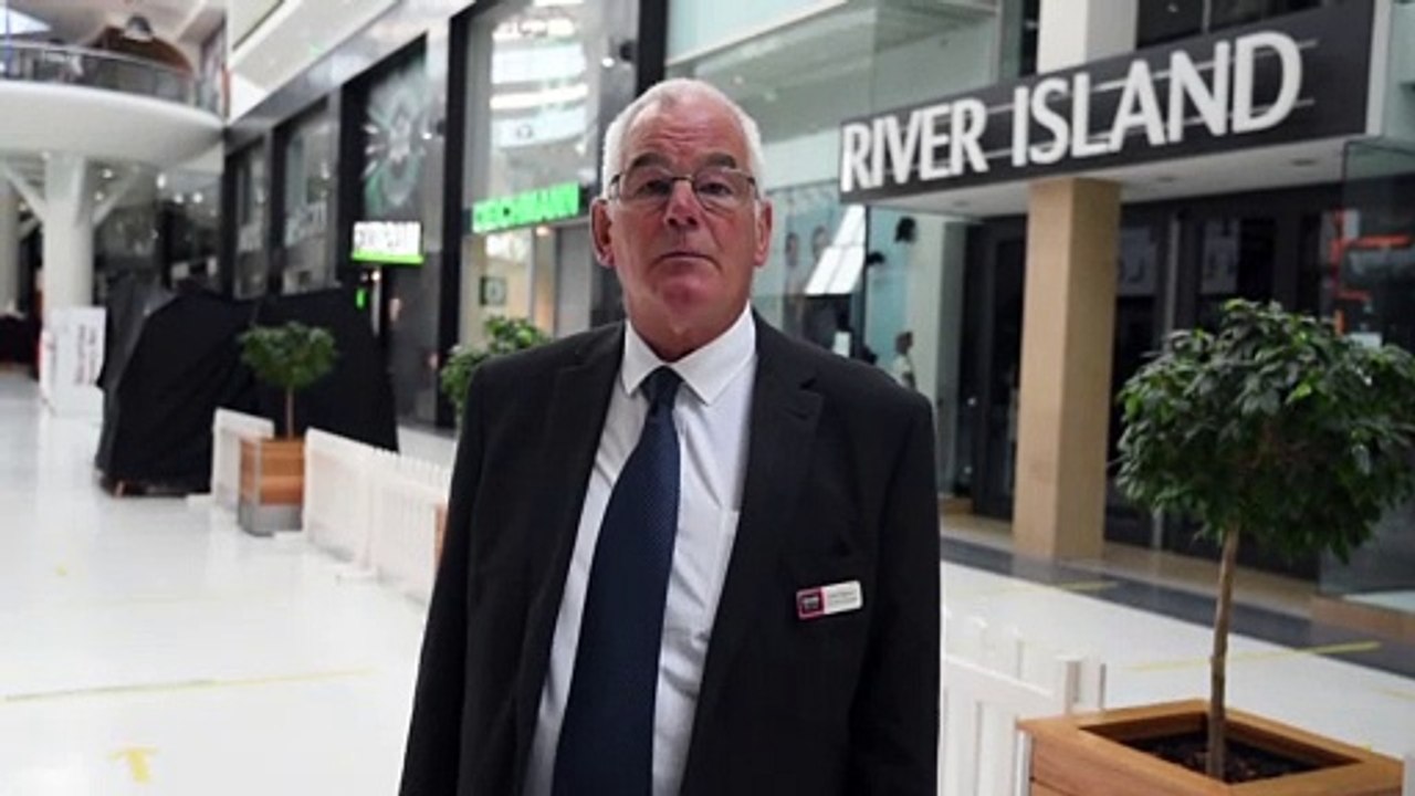 Grand Arcade shopping centre, Wigan, implements social distancing measures.