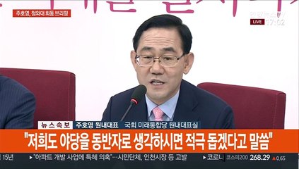 下载视频: [현장연결] 주호영 통합당 원내대표, 청와대 오찬 회동 브리핑