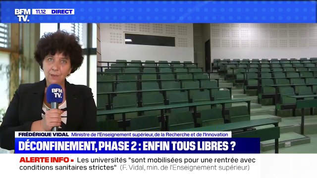 Frédérique Vidal: Il est prévu que nous puissions assurer la sécurité de tous, les étudiants comme le personnel dans l'enseignement supérieur