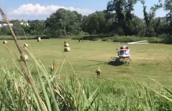 Roma - Aereo biposto precipita nel fiume Tevere (28.05.20)