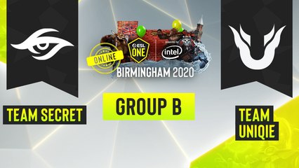 Dota2 - Team Secret vs. Team Unique - Game 1 - ESL One Birmingham 2020 - Group B - EU:CIS
