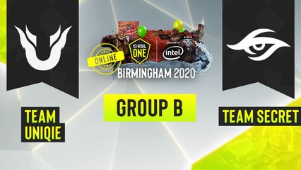Dota2 - Team Secret vs. Team Unique - Game 2 - ESL One Birmingham 2020 - Group B - EU:CIS