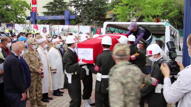 İdlib Şehidi Teğmen Tatar, Memleketi Elazığ'da Son Yolculuğuna Uğurlandı