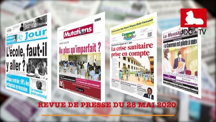 REVUE DE PRESSE CAMEROUNAISE DU 28 MAI 2020