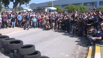 Protestas por la decisión de Nissan de cerrar su planta en Barcelona