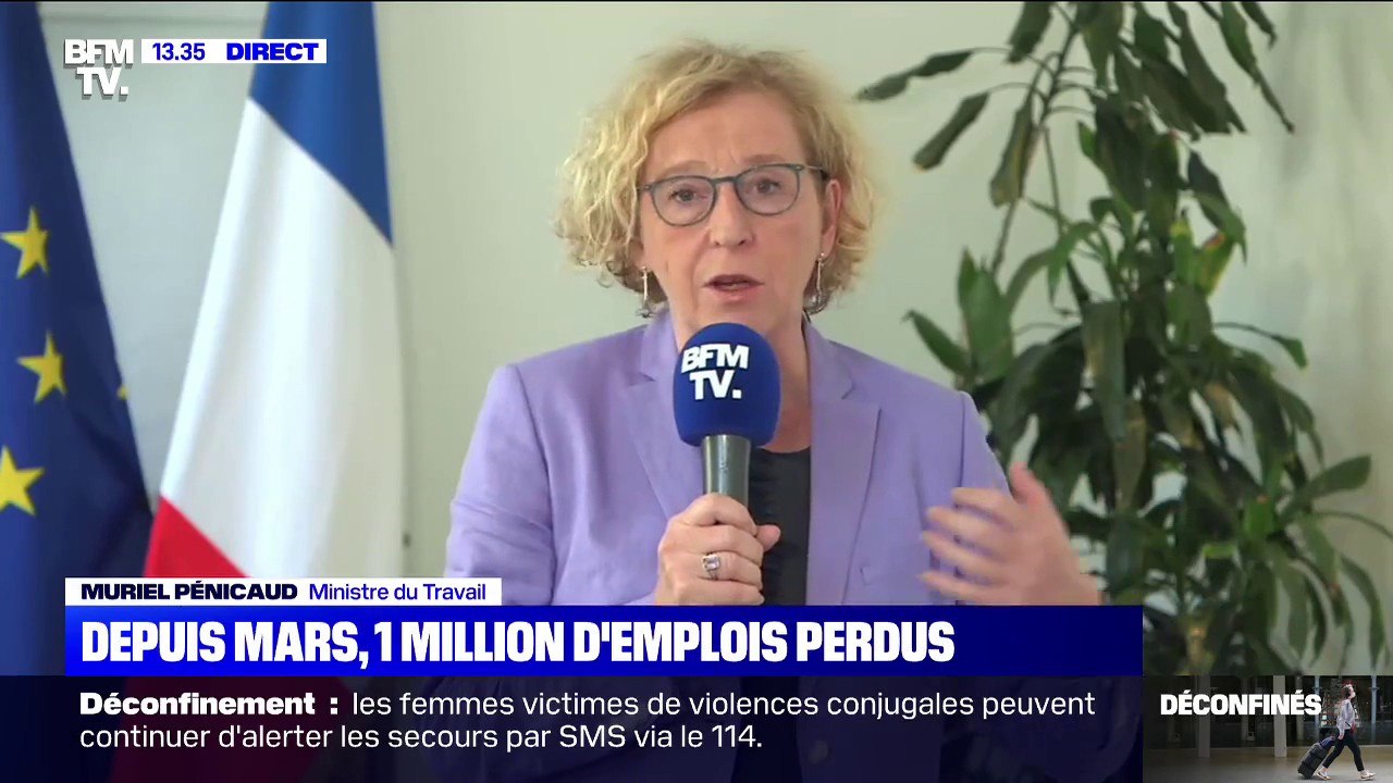 Muriel Pénicaud: "Il n'y a pas de vague de licenciements grâce au chômage partiel (..) mais les entreprises ne recrutent presque plus"