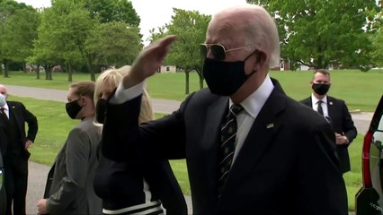 Biden makes first public campaign stop in weeks