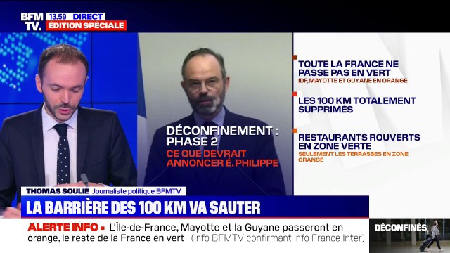 Fin de la limitation à 100km, réouverture des parcs et terrasses : ce qui va changer avec la phase 2