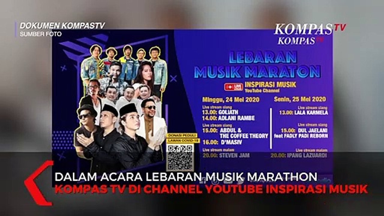 Hibur Sahabat Kompas TV Saat Lebaran, Goliath Nyanyikan Lagu Masih Disini Masih Denganmu