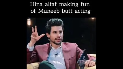 Hina Altaf making fun of Muneeb butt acting and her wedding