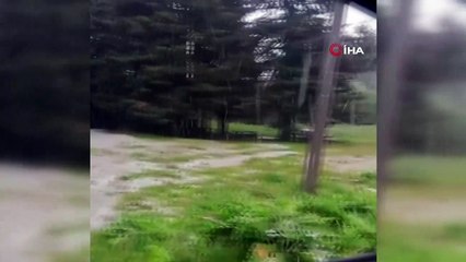 Uludağ'a Mayıs ayında kar yağmaya devam ediyor