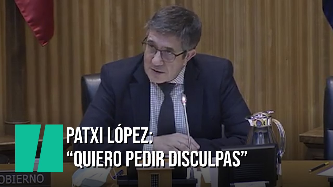 Patxi López: "Quiero pedir disculpas, no he estado a la altura de lo que significa esta Comisión"