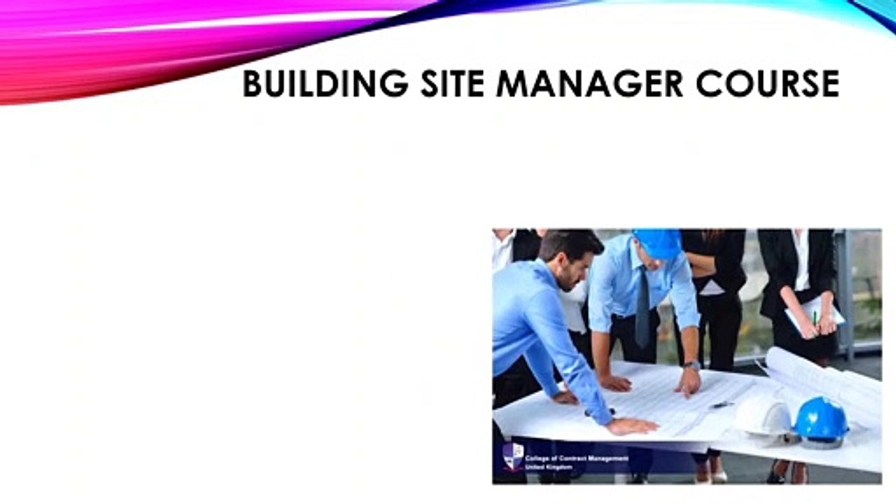 SITE MANAGER COURSE