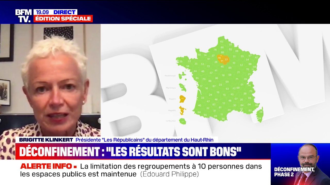 Déconfinement: "De retrouver l'Alsace en vert, c'est un soulagement", déclare la présidente du département du Haut-Rhin