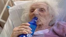 Images of the day: 18-day-old baby girl defeats coronavirus; 103-year-old woman celebrates her recovery from corona with beer