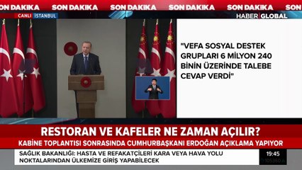 Cumhurbaşkanı Erdoğan: Şehirler arası seyahat kısıtlaması kalktı