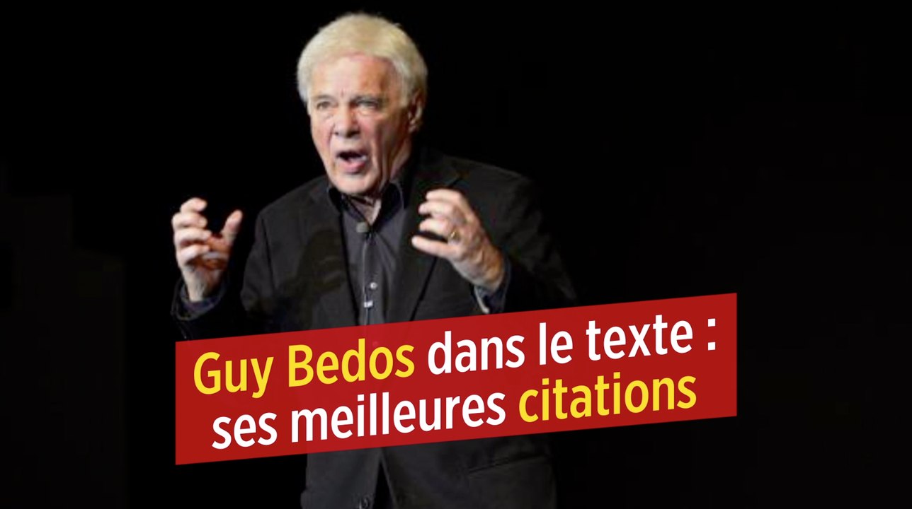 Guy Bedos dans le texte : ses meilleures citations