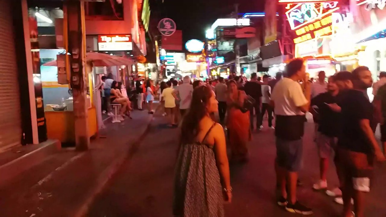 Indian Aunty at Walking Street Pattaya Thailand
