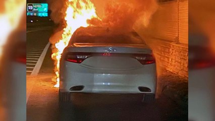 달리던 차량에서 불...운전자 사라져 추적 중 / YTN