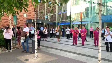 Clap for Carers at QA Hospital