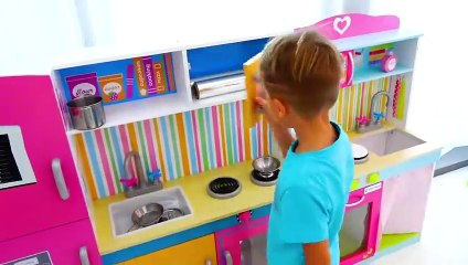 Niki makes new dresses for mom