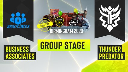 Dota2 - Thunder Predator vs. business associates - Game 1 - ESL One Birmingham 2020 - Group Stage - NA