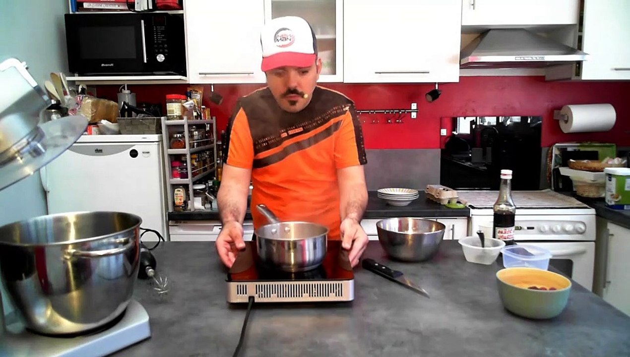 Sabayon accompagné de ses framboise et gratinées au four