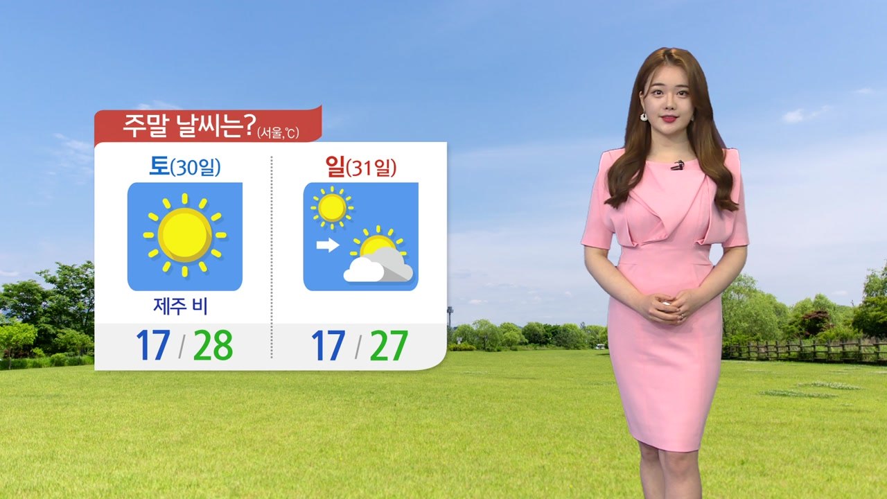 [날씨] 낮 동안 초여름 더위, 강한 자외선...주말 더 덥다 / YTN