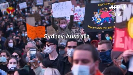 Black Lives Matter protests sweep the globe from Sydney to Seoul