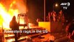 Police precinct in flames in US protest over death of black man