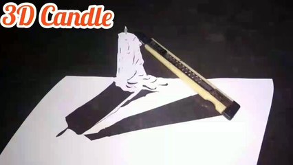 3D CANDLE USING A CUTTER KNIFE