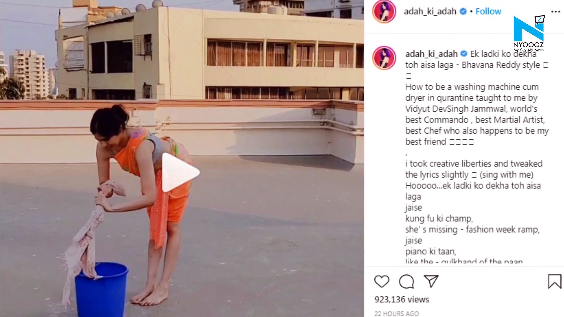 Watch Adah Sharma S Replacement For Dysfunctional Washing Machine Video Dailymotion