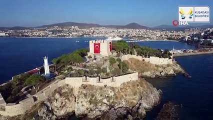 Kuşadası’nın simgesi 'Güvercinada', UNESCO dünya mirası geçici listesine girdi