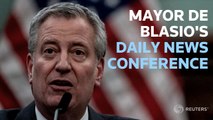 LIVE: Mayor Bill de Blasio gives an update on New York City's COVID-19 response