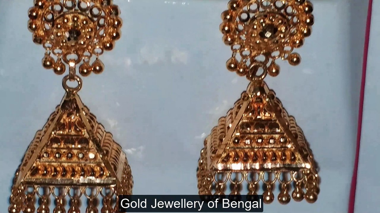Latest Gold Earring Designs 2020 Light Weight for Marriage, Partywear and Daily use. (HD)