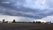 Mesmerising footage as ominous vortex storm front forms in Indiana