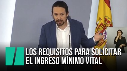 Iglesias explica los requisitos para solicitar el ingreso mínimo vital