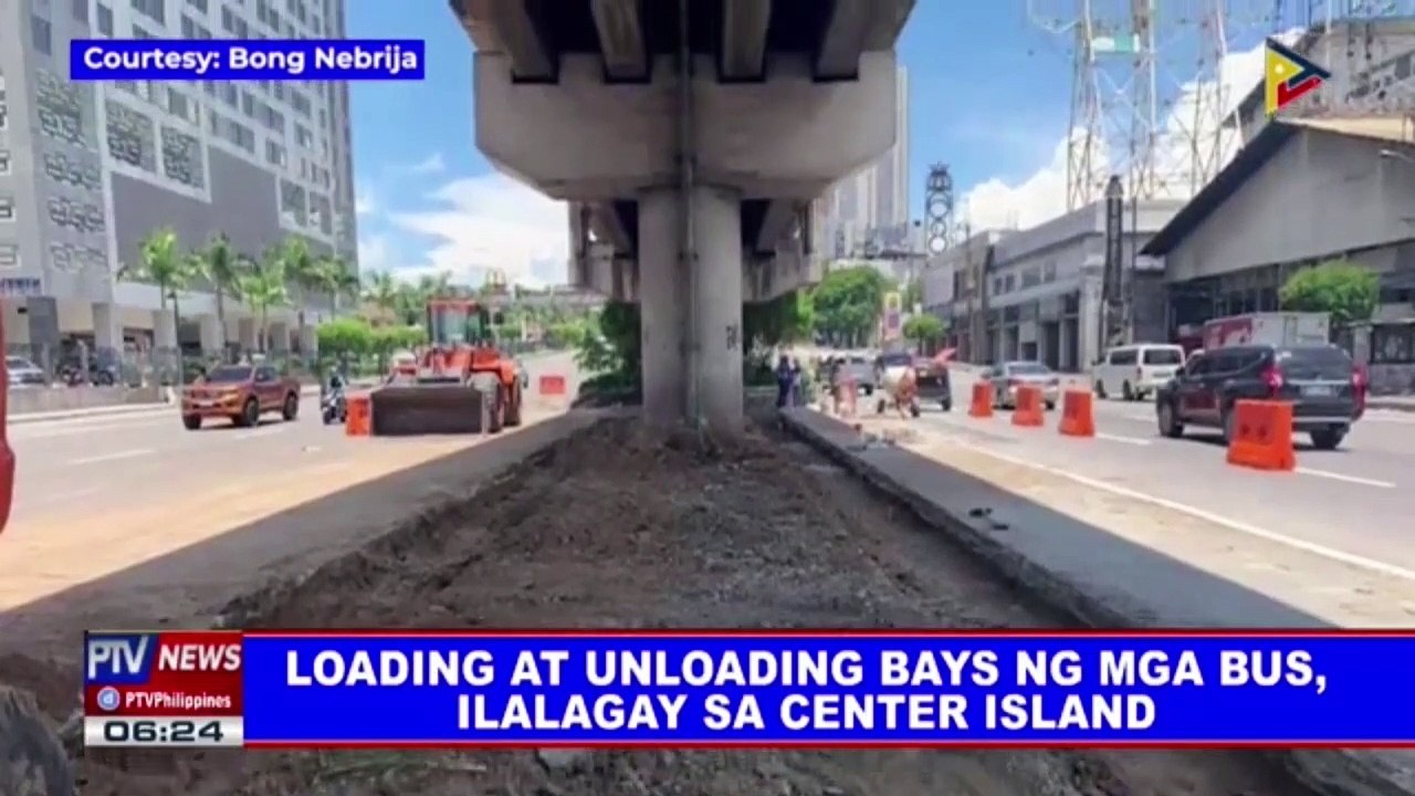 Loading at unloading bays ng mga bus, ilalagay sa center island