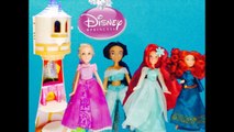 Disneyland Disney Princesses Rapunzel, Ariel, Jasmine and Merida Toy Dolls