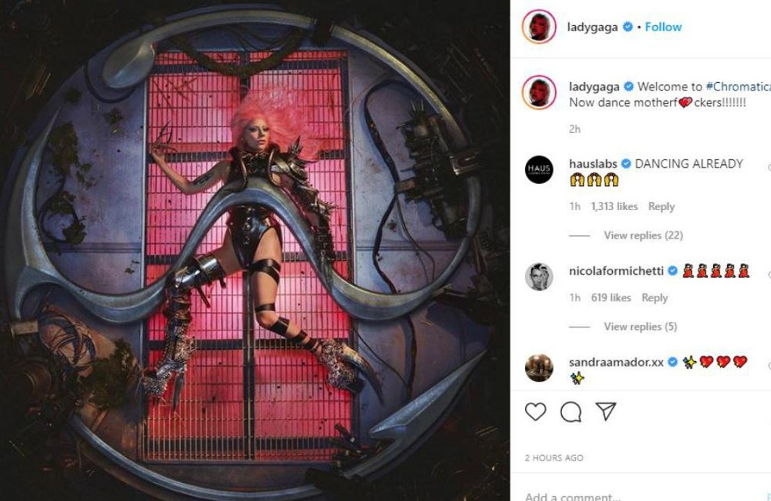 'I'm so happy': Lady Gaga in tears of joy as she releases Chromatica album