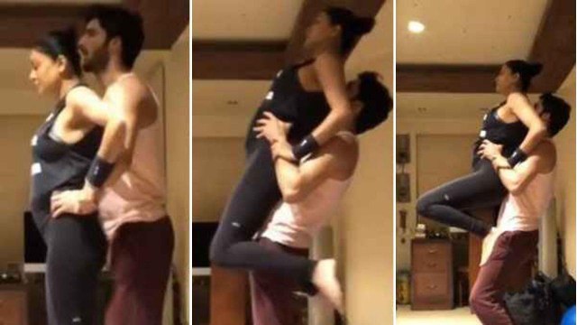 Sushmita Sen Stunning Workouts With Boyfriend Rohman Shawl During Lockdown