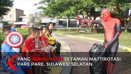 Spiderman dan Captain Amerika Ajak Masyarakat Jaga Kebersihan