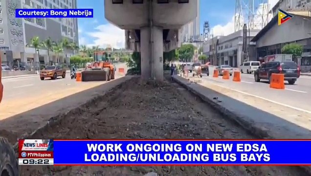 Work ongoing on new EDSA loading/unloading bus bays