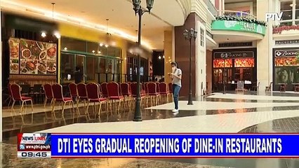 DTI eyes gradual reopening of dine-in restaurants