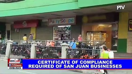Certificate of compliance required of San Juan enterprises