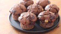 チョコレートマフィンの作り方とラッピング Chocolate Muffins｜HidaMari Cooking