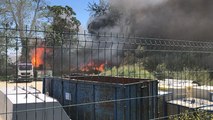 Incendie à l’usine sphère de retraitement des déchets