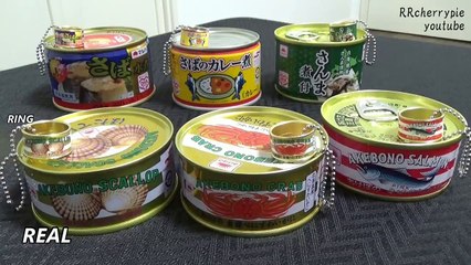 缶詰リング 本物と比較 Comparison of Replica Ring and Real Canned Food