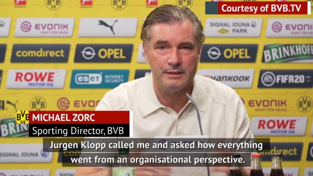 Klopp asked for advice on returning to football - Favre and Zorc