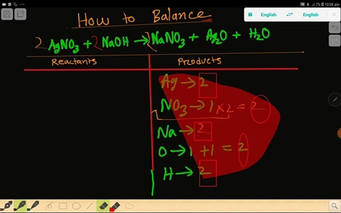 How to Balance AgNO3+NaOH ------> NaNO3+Ag2O+H2O